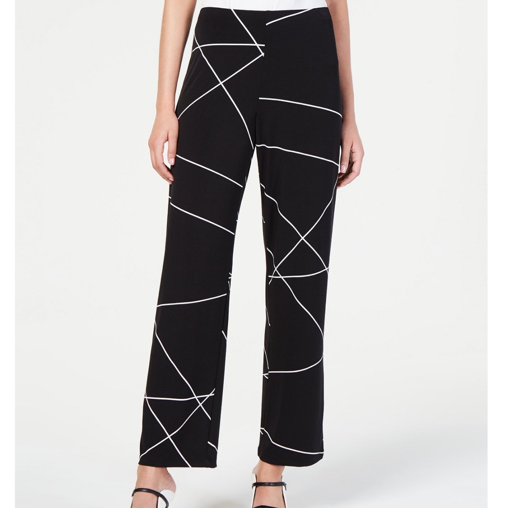 Alfani printed pants wide leg size L worn once
